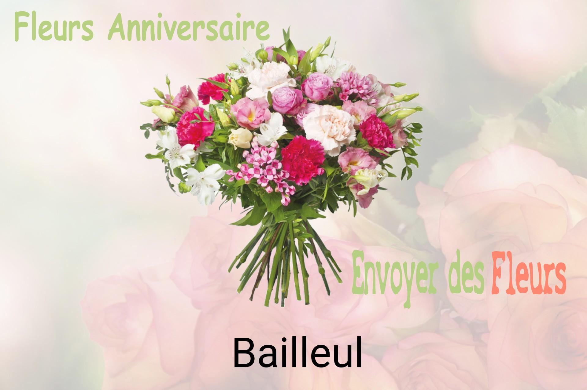 Bouquet de fleurs d’anniversaire livré à Bailleul
