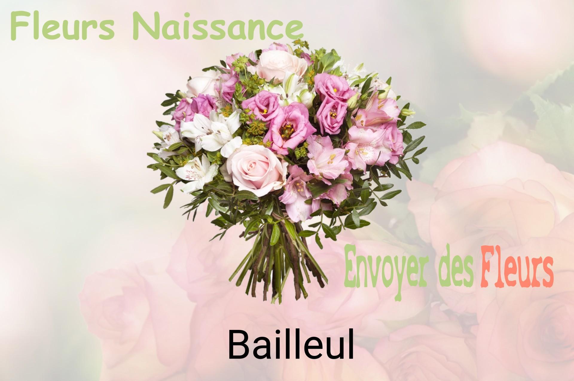 Bouquet de fleurs de naissance livré à Bailleul